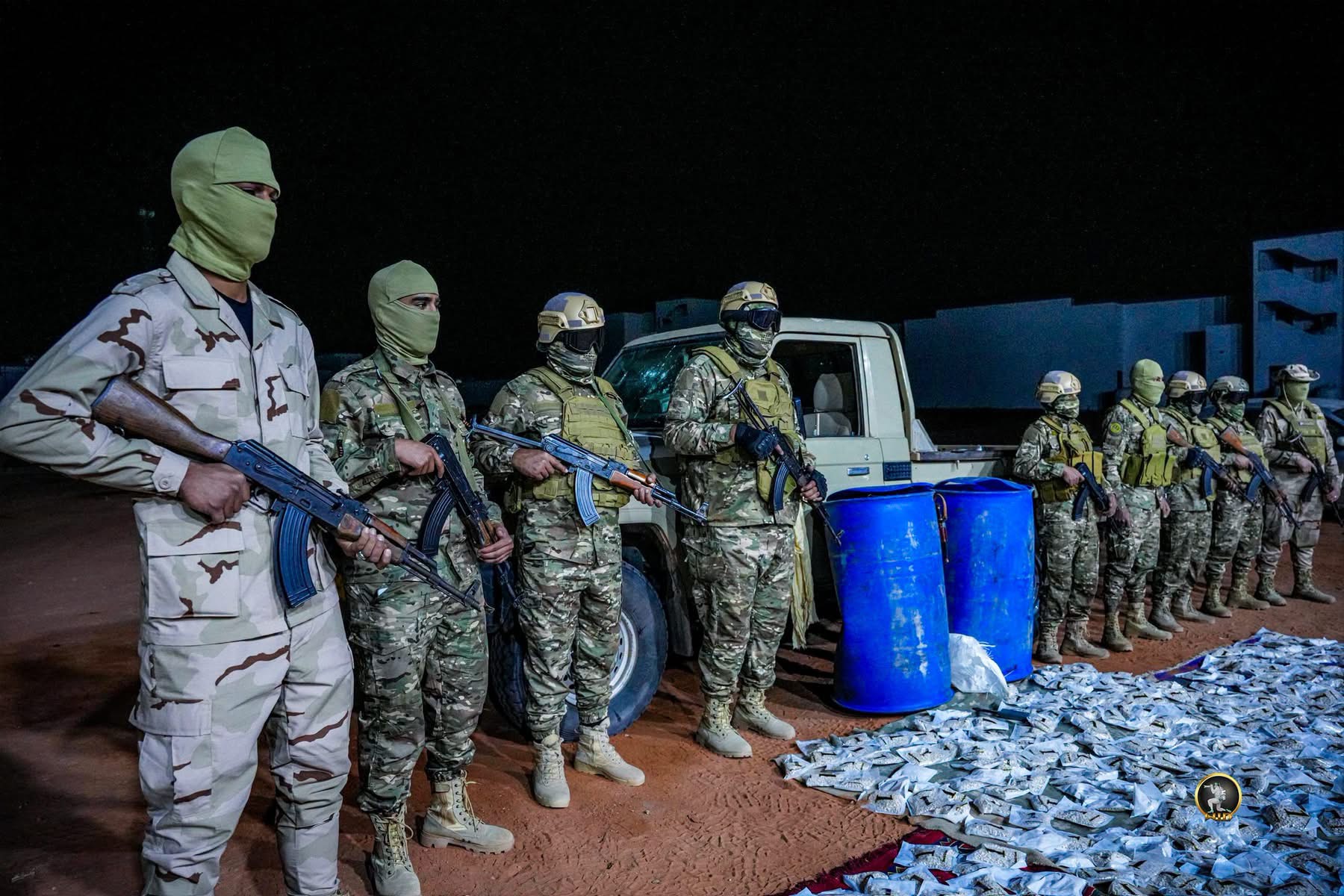 لواء سبل السلام يضبط أكثر من مليون و300 ألف حبة مخدرة خلال عملية أمنية في الكفرة وإصابة ثلاثة من أفراده