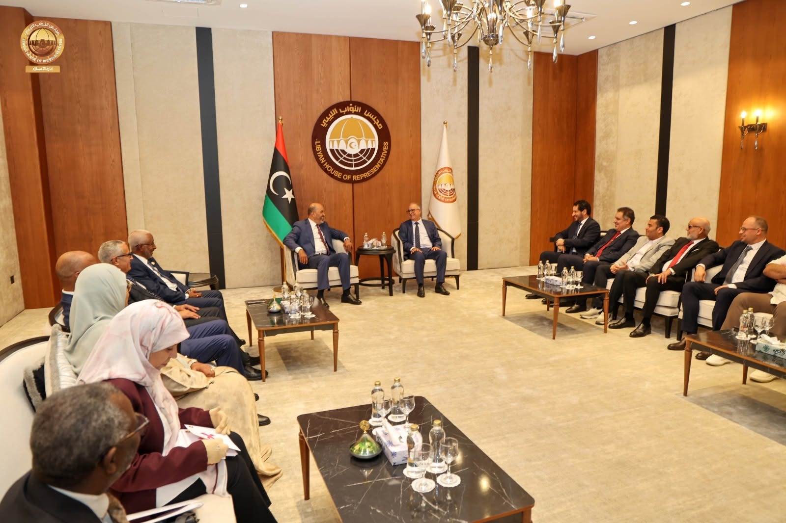 رئيس مجلس النواب يلتقي بعضو المجلس الرئاسي موسى الكوني