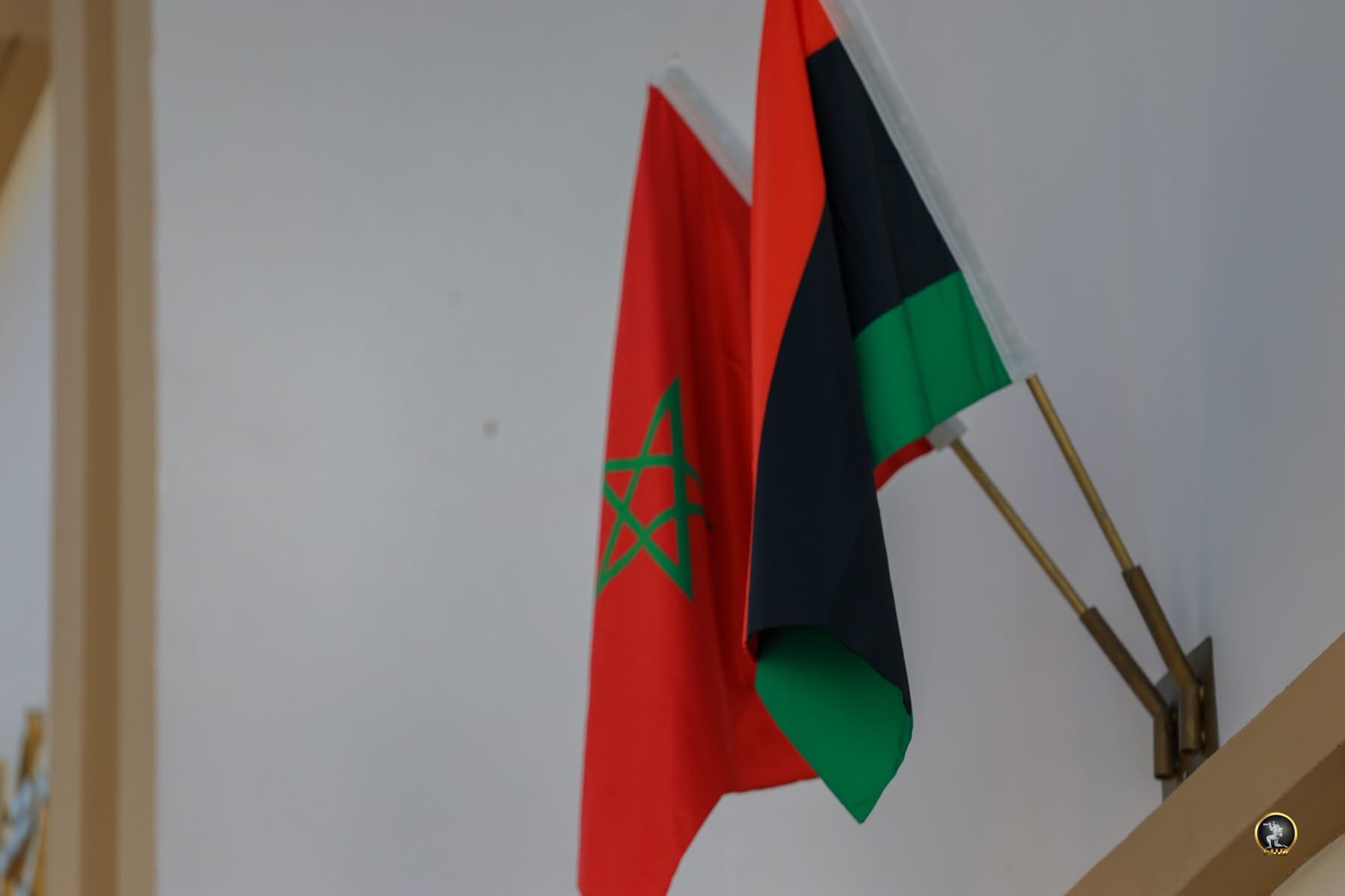 رئيس الأركان العامة للقوات المسلحة الفريق أول ركن خالد حفتر يلتقي المفتش العام للقوات المسلحة الملكية المغربية