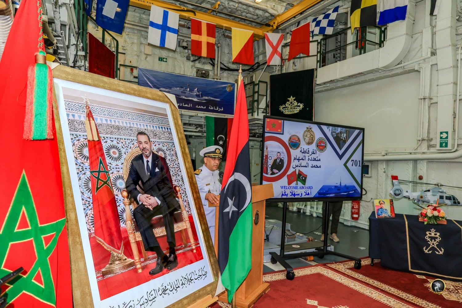 رئيس الأركان العامة للقوات المسلحة الفريق أول ركن خالد حفتر يزور المدرسة الملكية للقوات البحرية