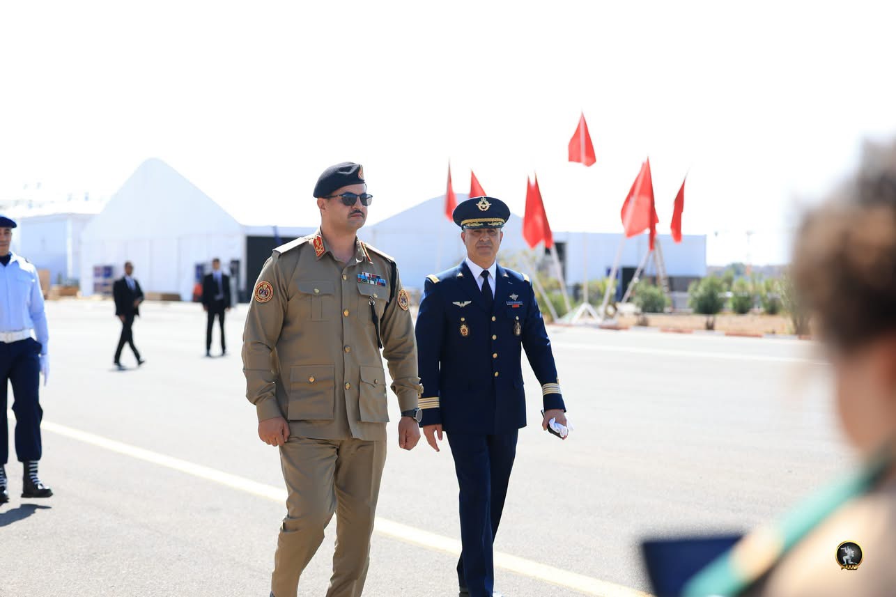 رئيس الأركان العامة للقوات المسلحة الفريق أول ركن خالد حفتر يزور القاعدة الجوية بمراكش