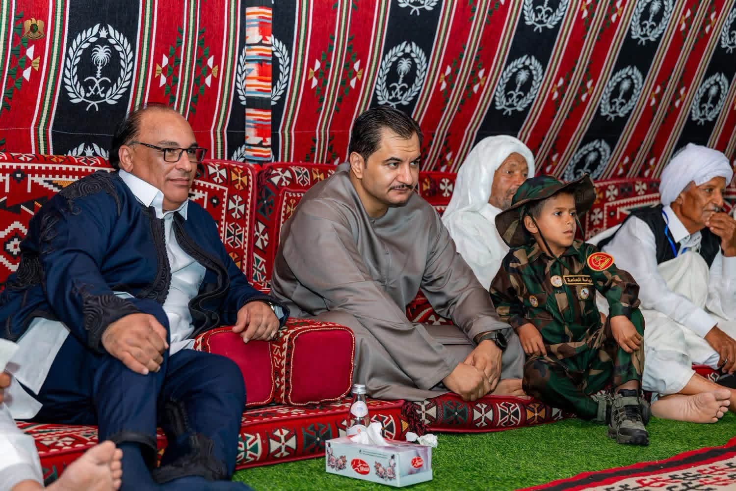 نائب القائد العام للقوات المسلحة الفريق أول ركن صدام حفتر يزور منطقة الأربعين شرق سرت ويضع حجر الأساس لمسجد خالد بن الوليد