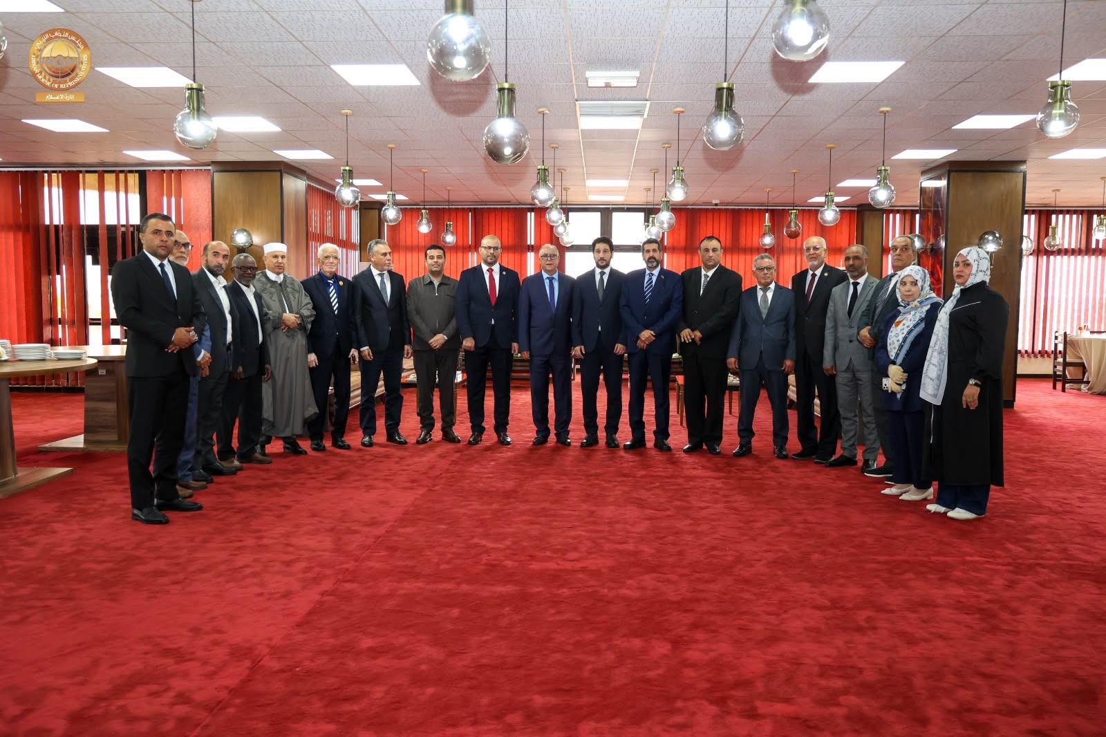 رئيس مجلس النواب يلتقي وفد من مجلس للدولة لبحث توحيد المؤسسات