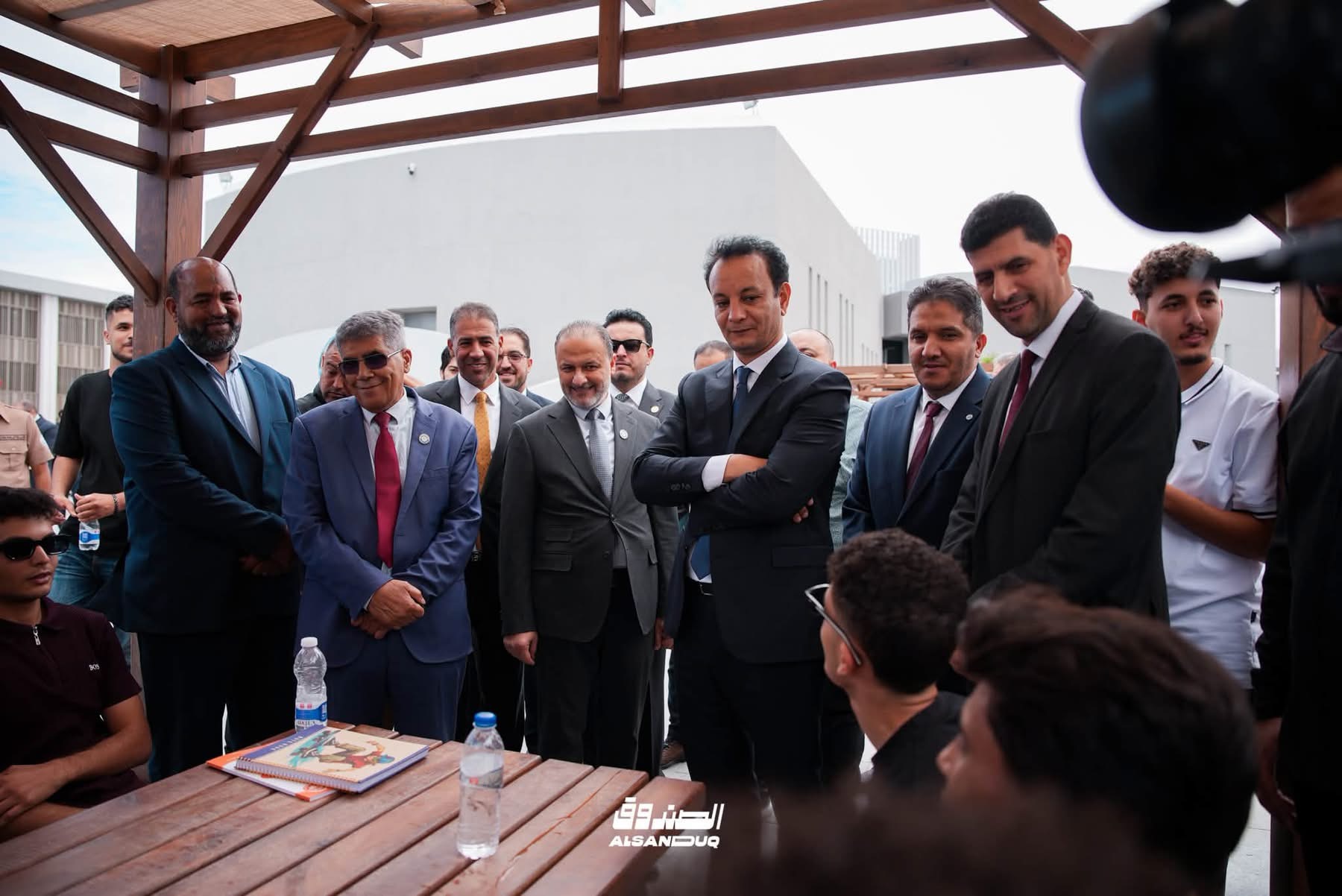 المهندس بالقاسم حفتر يشهد انطلاق الدراسة بجامعة بنغازي عقب تأهيل مرافقها