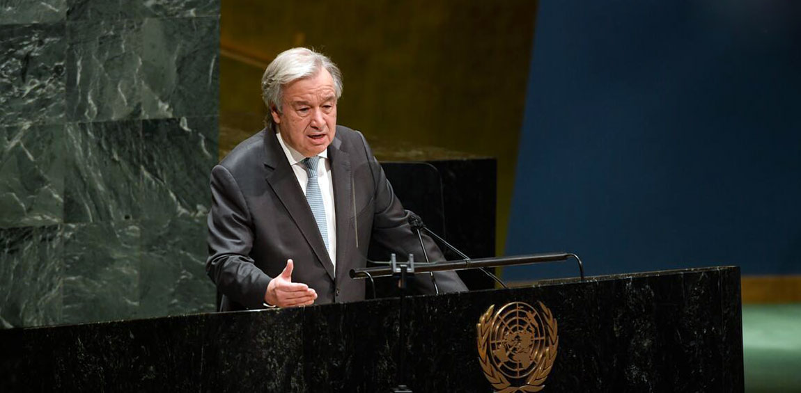 Secretary-General António Guterres briefs the General Assembly on his priorities for 2021 and also a report on the work of the Organization.